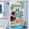 Hello Summer Golden Retriever Dog Door Cover Decorations, Beach Coastal Pet Tropical Palm Tree Front Door Banner Background, Hawaii Nautical Indoor Outdoor Home Decor Dog Lover Gifts 3 x 6 FT